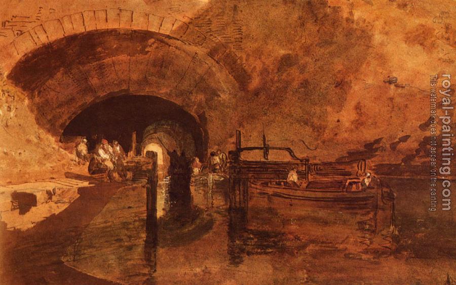Joseph Mallord William Turner : A Canal Tunnel Near Leeds